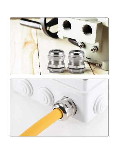 Conector de Cable PG9 uxcell 4-8mm Impermeable 5pcs