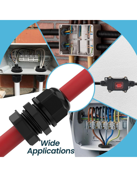 Estrangulador de Alivio de Tensión SDTC Tech M20x1.5 IP68 10 Pcs