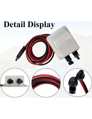 Caja de entrada de cable solar Repairus 10AWG 3m a prueba de clima