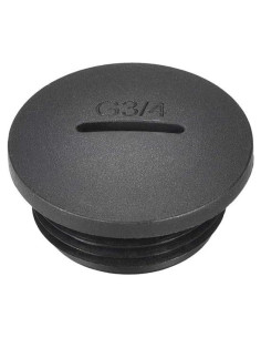 Tapón de Cable de Nylon Macho uxcell G3/4 Negro 26mm