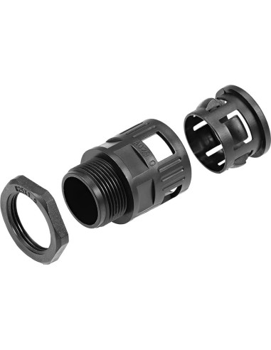 Conector de Tubo Corrugado AD25 uxcell M25 5 Pcs