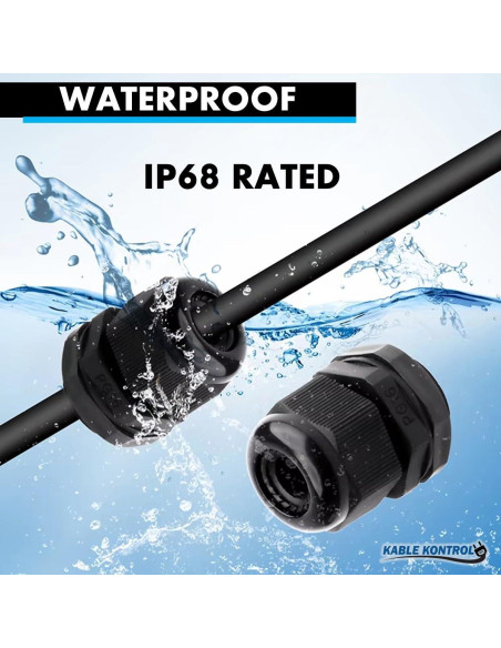 Pasacables Nylon Kable Kontrol 3/4" 50 Pcs IP68 RoHS