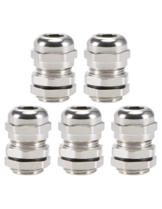 Conector de Cable M12x1.5 uxcell Impermeable 3-6.5mm 5pcs