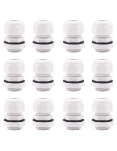 Conectores de Cable 12 Pcs NPT 1/2" mxuteuk IP68 Ajustables