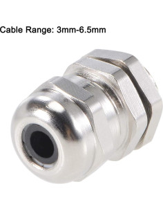 Conector de Cable M12x1.5 uxcell Impermeable 3-6.5mm 10pcs 2