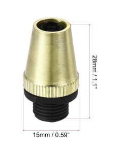 Conectores de Alivio de Tensión uxcell 5Pcs Dorado 1/8IP 2