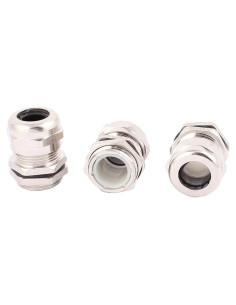 Conector Estanco de Acero Inoxidable uxcell PG13.5 3 Pcs 6-12mm