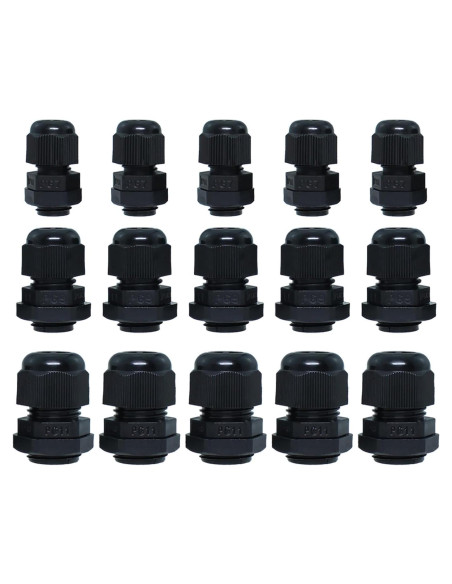 15 Conectores Protectores de Cable PG7 PG9 PG11 Bxian