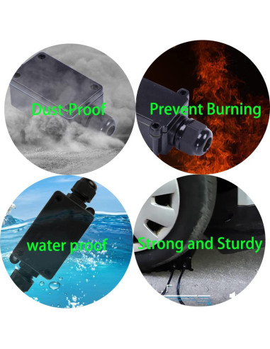 Caja Eléctrica Impermeable IP68 dstfuy 120x95x50mm 24A