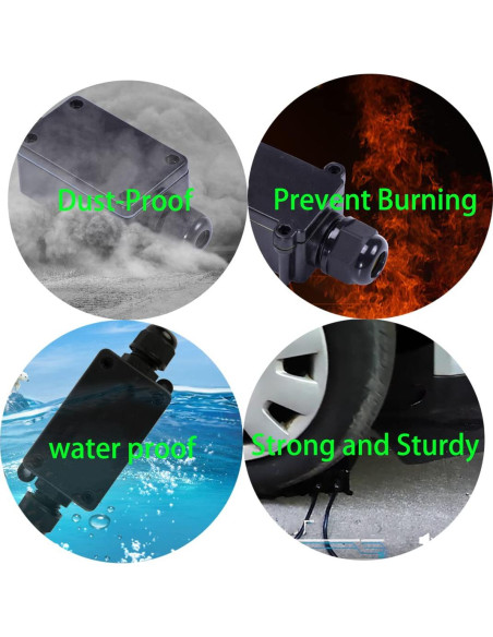 Caja Eléctrica Impermeable IP68 dstfuy 120x95x50mm 24A