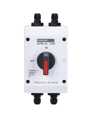 Interruptor Solar DIHOOL 32A 1200V 4P IP66 Aislador Exterior