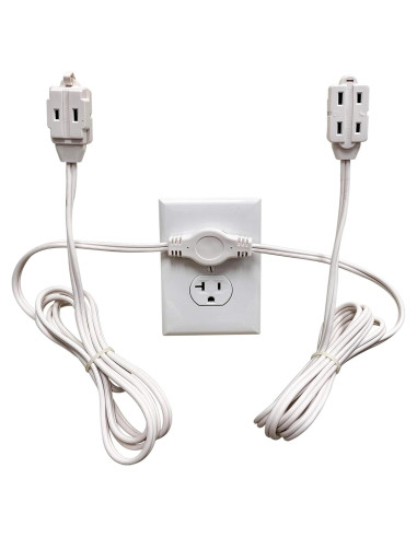 Regleta de Extensión Doble W4W 12 pies (3.6 m) 6 Salidas