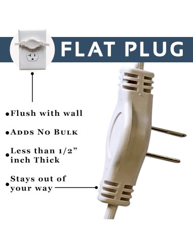 Regleta de Extensión Doble W4W 12 pies (3.6 m) 6 Salidas