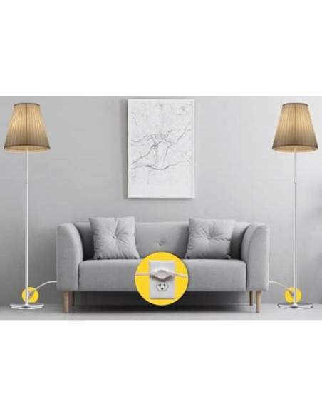 Regleta de Extensión Doble W4W 12 pies (3.6 m) 6 Salidas