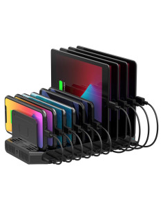 Estación de Carga USB Unitek 10 Puertos 60W Carga Rápida