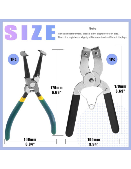 Juego de Herramientas de Compresor de Anillos Glarks 15Pcs