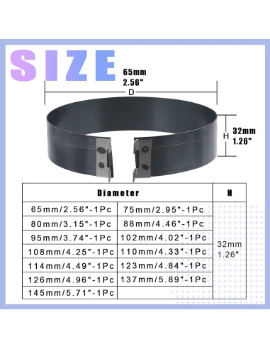 Juego de Herramientas de Compresor de Anillos Glarks 15Pcs