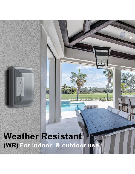 Enchufes GFCI 15A BRILLTECH Resistente a la Intemperie 10PACK