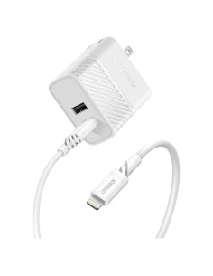 Cargador de pared USB-A OtterBox 24W + Cable Lightning 1M