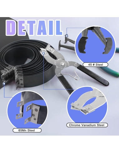 Juego de Herramientas de Compresor de Anillos Glarks 15Pcs