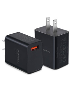 Cargador de Pared USB Besgoods 18W 2-Pack Carga Rápida