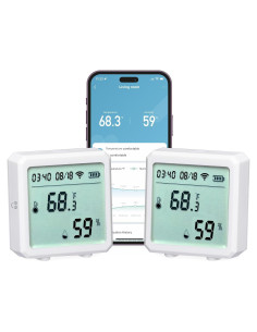 Sensor de Temperatura y Humedad Geeni - Paquete de 2, WiFi
