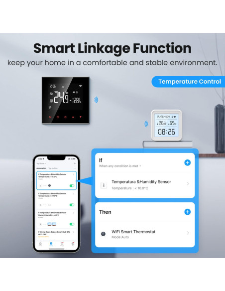 Higrómetro Digital WiFi Gaoducash con Alertas y Pantalla LCD