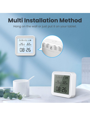 Higrómetro Digital WiFi Gaoducash con Alertas y Pantalla LCD