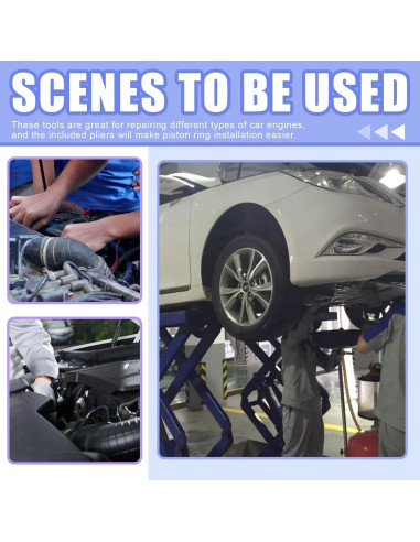 Juego de Herramientas de Compresor de Anillos Glarks 15Pcs