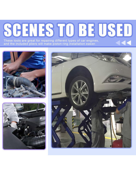 Juego de Herramientas de Compresor de Anillos Glarks 15Pcs