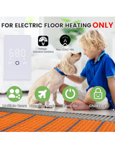 Termostato Inteligente MAXKOSKO WiFi para Calefacción de Suelo 2