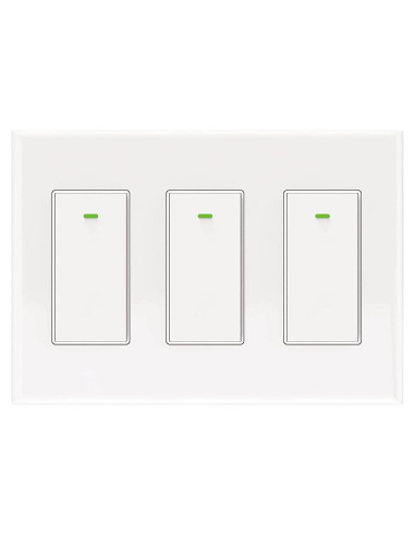 Interruptor Inteligente 3 Gang Bekca WiFi 2.4GHz Control Voz