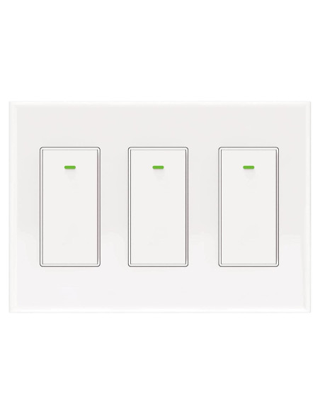 Interruptor Inteligente 3 Gang Bekca WiFi 2.4GHz Control Voz
