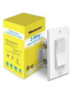Interruptor de Luz Inteligente Minoston MS11W Wi-Fi 2.4Ghz