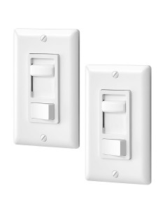 Interruptor Regulador Dewenwils para Luces LED 150W/600W Blanco - 2 Paquetes