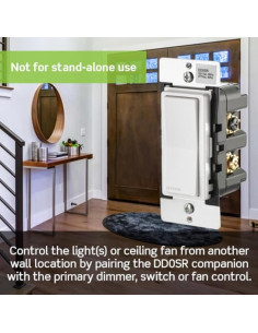 Compañero de Interruptor Inteligente Leviton DD0SR-DLZ con LED 2