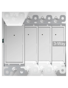 Interruptor de Luz Iluminado SOZULAMP 3 Vías 15A 4 Unidades