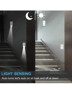 Paquete de 10 Interruptores de Luz SOZULAMP con Luz Nocturna LED 15A 2