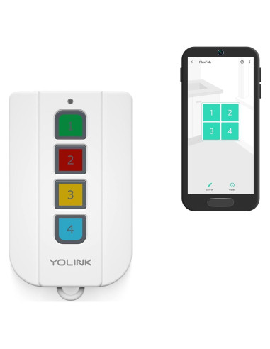 Mando Inteligente YoLink FlexFob 4 Botones, Control Alexa e IFTTT