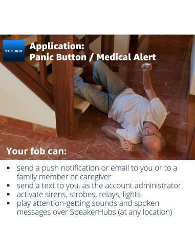 Mando Inteligente YoLink FlexFob 4 Botones, Control Alexa e IFTTT