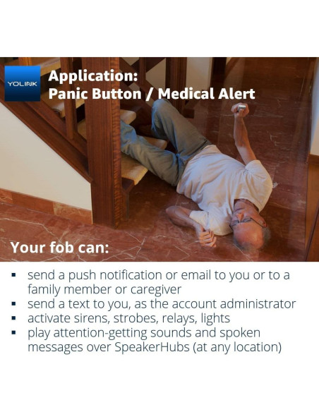 Mando Inteligente YoLink FlexFob 4 Botones, Control Alexa e IFTTT