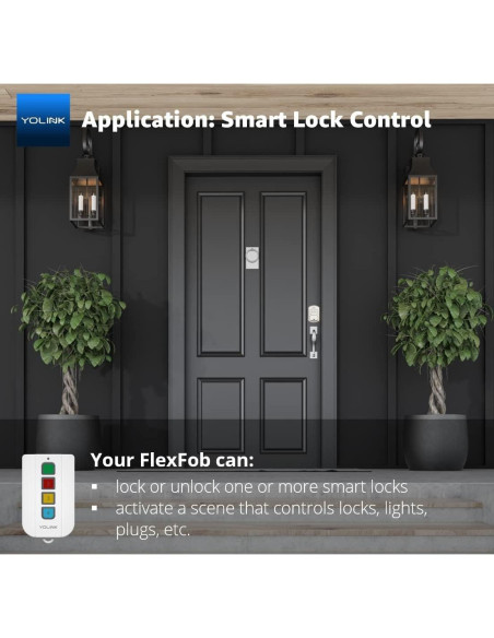 Mando Inteligente YoLink FlexFob 4 Botones, Control Alexa e IFTTT