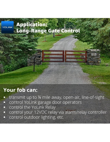 Mando Inteligente YoLink FlexFob 4 Botones, Control Alexa e IFTTT