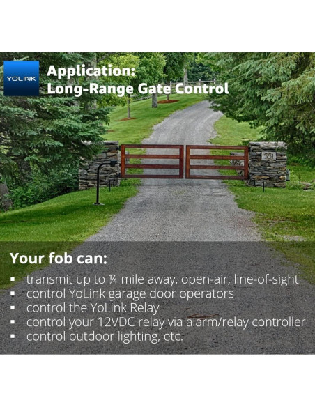 Mando Inteligente YoLink FlexFob 4 Botones, Control Alexa e IFTTT