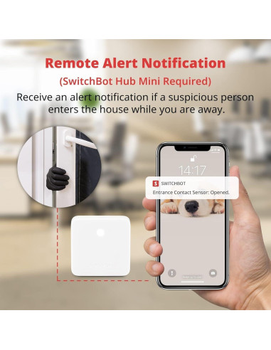 Sensor de Contacto Inalámbrico SwitchBot para Puertas y Ventanas