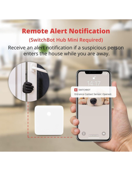 Sensor de Contacto Inalámbrico SwitchBot para Puertas y Ventanas