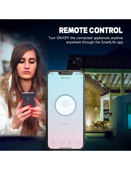 Interruptor de Luz Inteligente ZHEJIANG YUANTAI Wi-Fi 2.4GHz