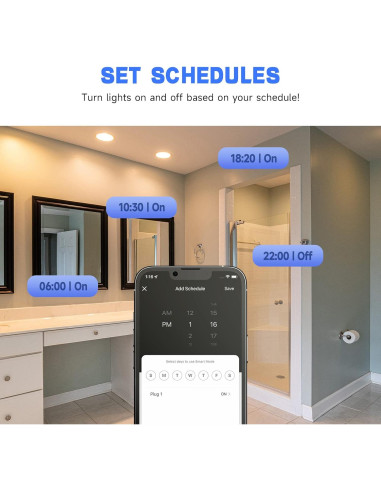Interruptor de Luz Inteligente ZHEJIANG YUANTAI Wi-Fi 2.4GHz