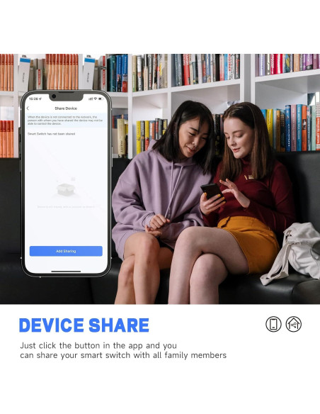 Interruptor de Luz Inteligente ZHEJIANG YUANTAI Wi-Fi 2.4GHz