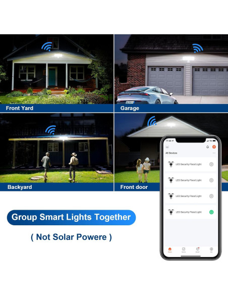 Luz de Seguridad Exterior EMANER 2-Pack Ajustable 2700K-6500K